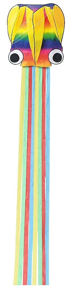 ★タコちゃん★ Amazon.co.jp: 池田工業社 凧 カイト 3Dカイト 虹色タコちゃん