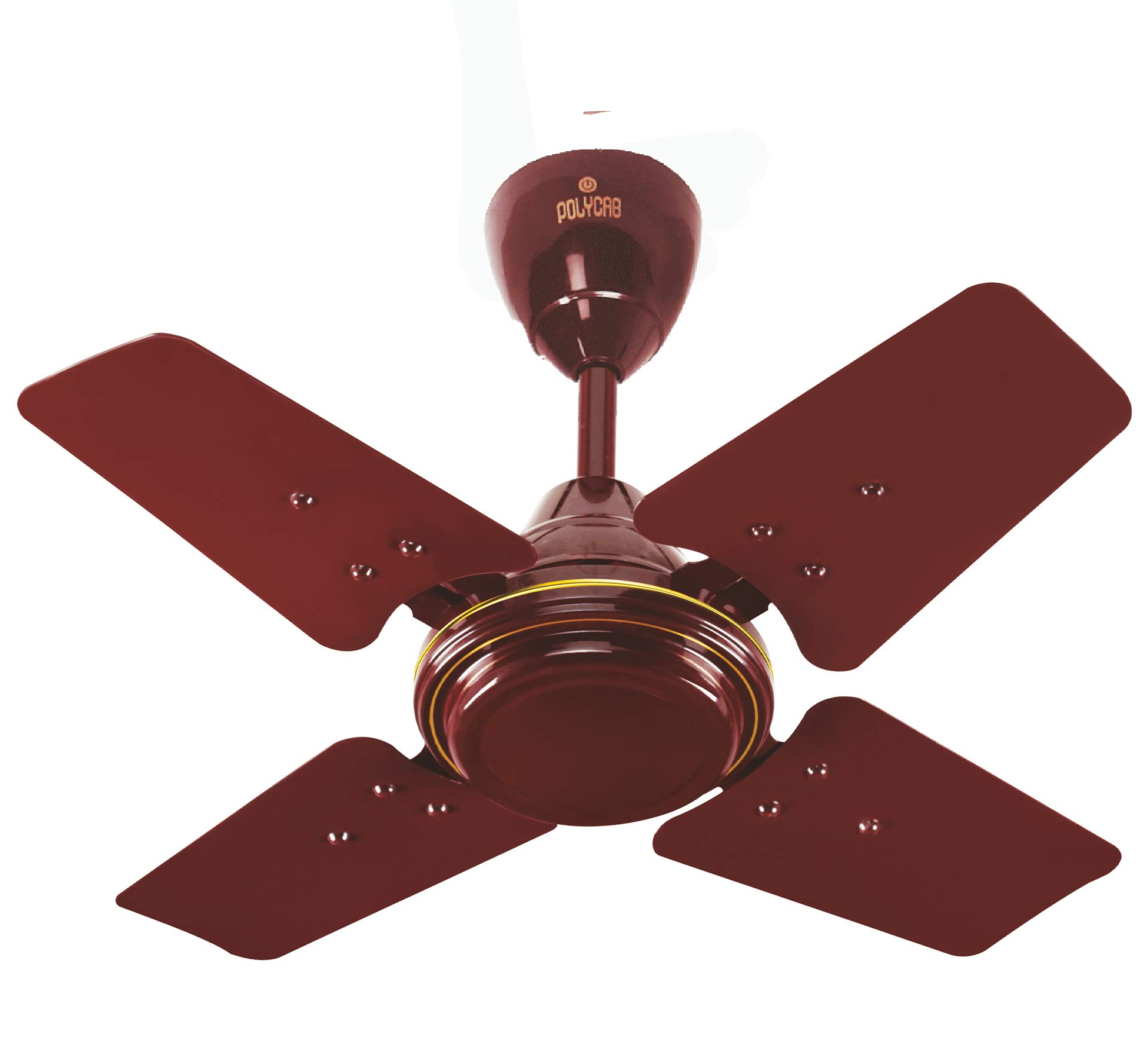Polycab® High Speed 600mm Zoomer Ceiling Fan || 800 R.P.M. || 100% Copper Motor || Anti-Rust Coating || 2 Years Guarantee || 48 Hours Guarantee Service (Luster Brown)-image-3