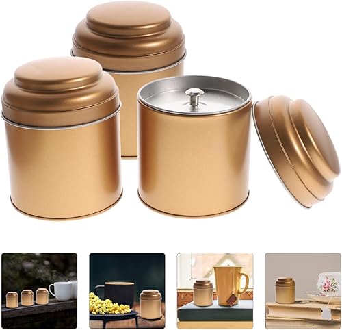 Miniatura 9 de Tarro de vela de lata de té, tarro de vela vintage para almacenamiento de té, hojalata de metal, latas vacías, recipiente de almacenamiento de té,