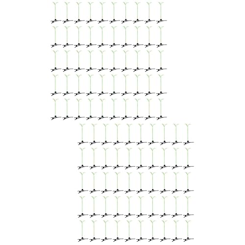Miniatura 3 de HANABASS 100 clips para rave, horquillas para rave, horquillas para plantas pequeñas, divertidas y lindas pasadores de hierba de primavera,