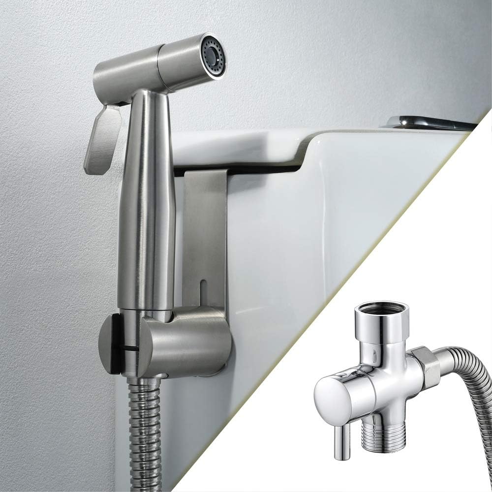 Handheld Bidet Sprayer, Toilet Shower Faucet Accessories, Stainless Steel Shower Heads Set