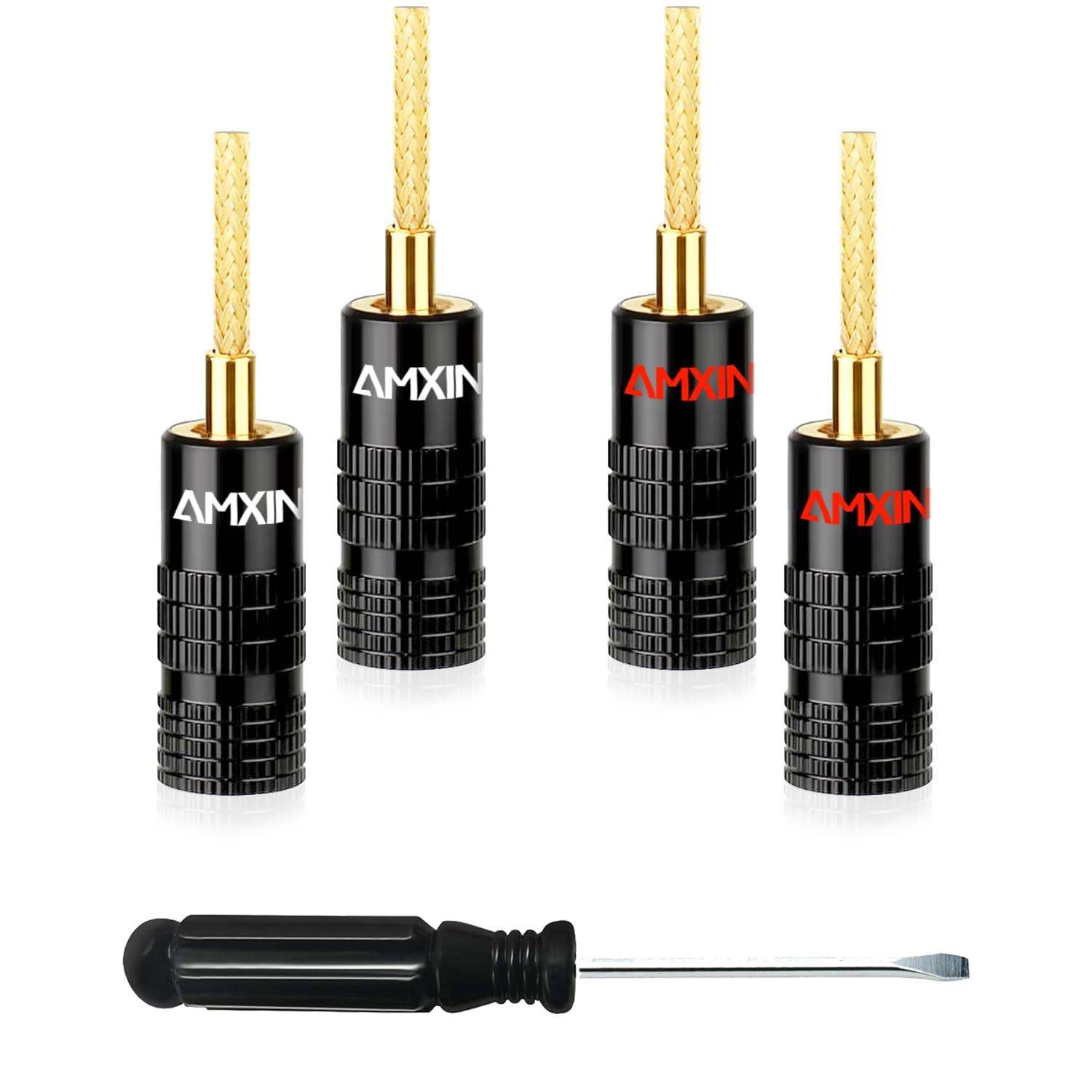 Amazon.com: Amxinwang Banana Plug Connectors (2 Pairs, 4 Pieces