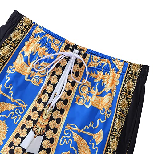 Luxury Brand Mens Printed Elastic Waist Drawstring Quick Dry Stretch Beach Swim Board Track Shorts Swimsuits3