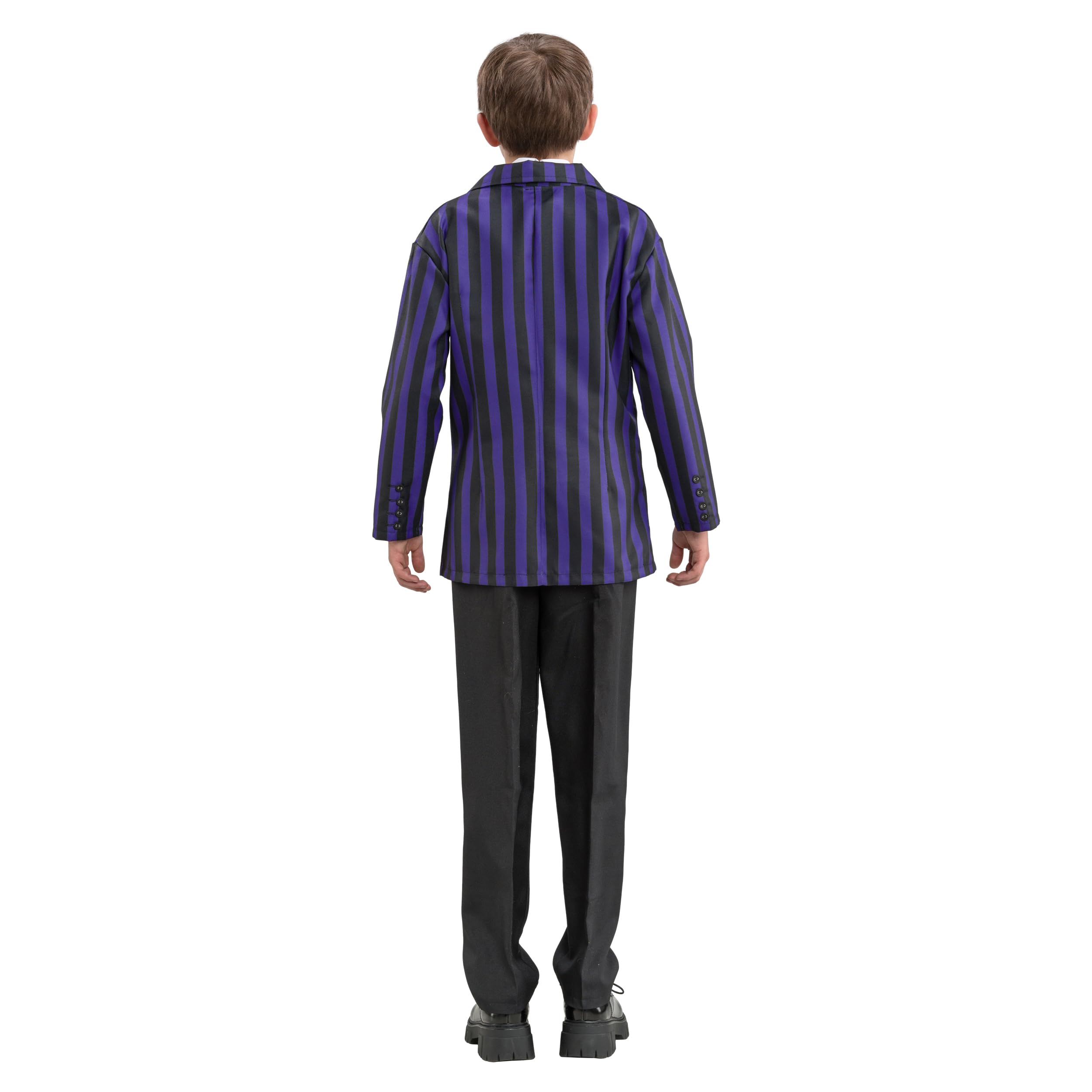 Chaks - Uniforme scolaire Xavier Thorpe pour garçon, ensemble 3 pièces | Costume officiel de Mercredi, veste, pantalon et cravate, Halloween, carnaval et soirée à thème, Nevermore Academy