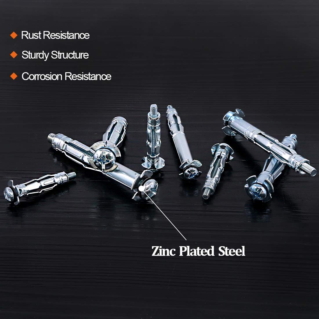 Kit Toggle Bolt E Ancore Da Parete - 76 Pezzi Per Cartongesso E Muri Cavi - Foto 8