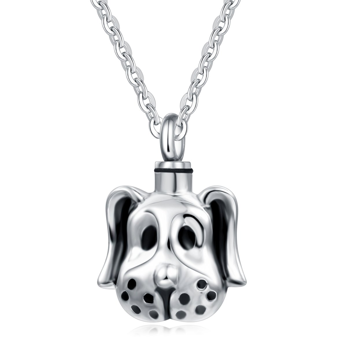 Memorial Necklace For Ashes - Water Drop Stainless Steel Cremation Pendant With Gold Plating - View #8
