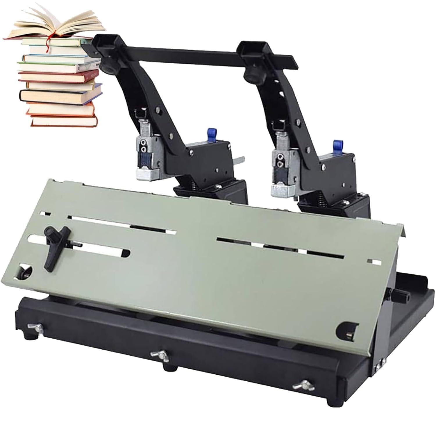 Grapadora de doble propósito resistente, máquina de encuadernación rápida automática, profundidad de 0 a 10 mm, velocidad de 40 veces/min para oficina, escuela y negocios