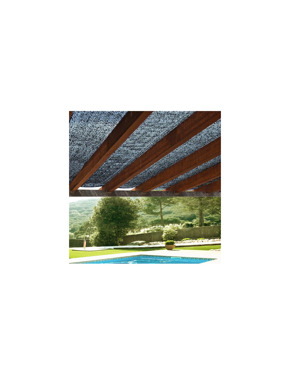 Jardin202 - Malla de sombreo Negra - Rollo 100m | 1 m. de Ancho -