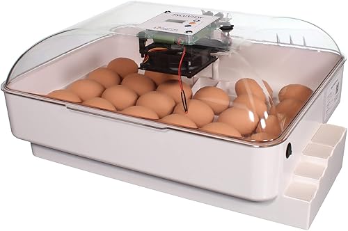 IncuView All-in-One Automatic Egg Incubator w Built-in Egg Turner Incubator Warehouse Easy-to-Use Controller Countdown Hatch Timer Auto-Off Egg