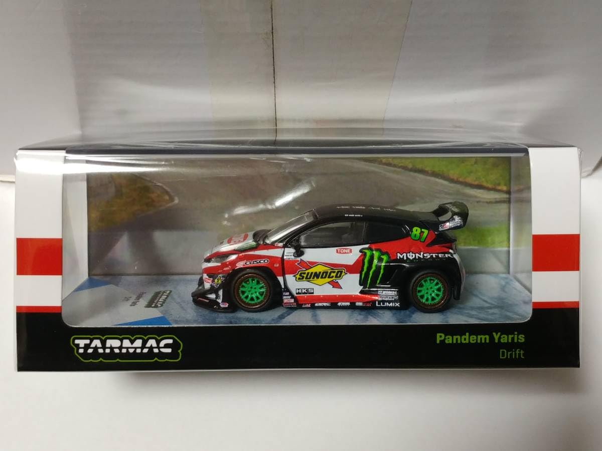 Amazon | Tarmac Works 1/64 ミニカー Pandem Yaris Drift 斎藤太吾