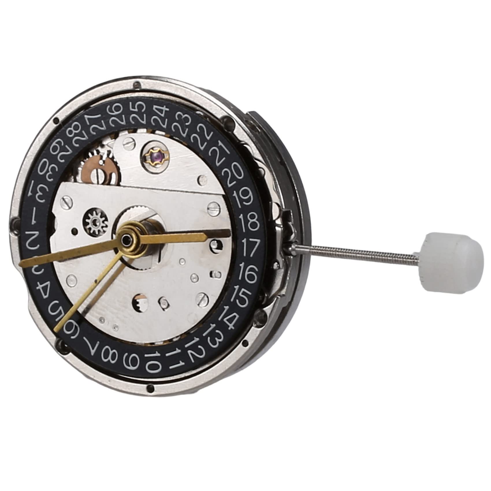 do GMT 2824 mechanizm zamienny mechaniczny 4 igły automatyczny wyświetlacz kalendarza narzędzie do naprawy zegarka, Czarny