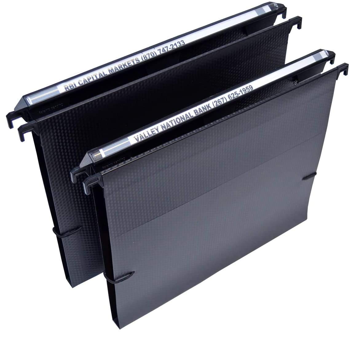 Ultimate Office MagniFile Hanging File Folders (Black, 1/2" Box-Base, Set 2)