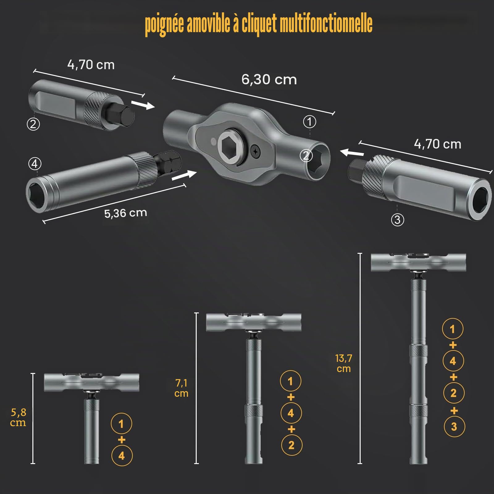 Jeu Tournevis Cliquet 24 en 1,Kit Tournevis Précision Magnétiques Avec Poignée à Cliquet T Amovible, Avec Étui Rangement Outil Réparation Portable Pour Meubles,Vélo