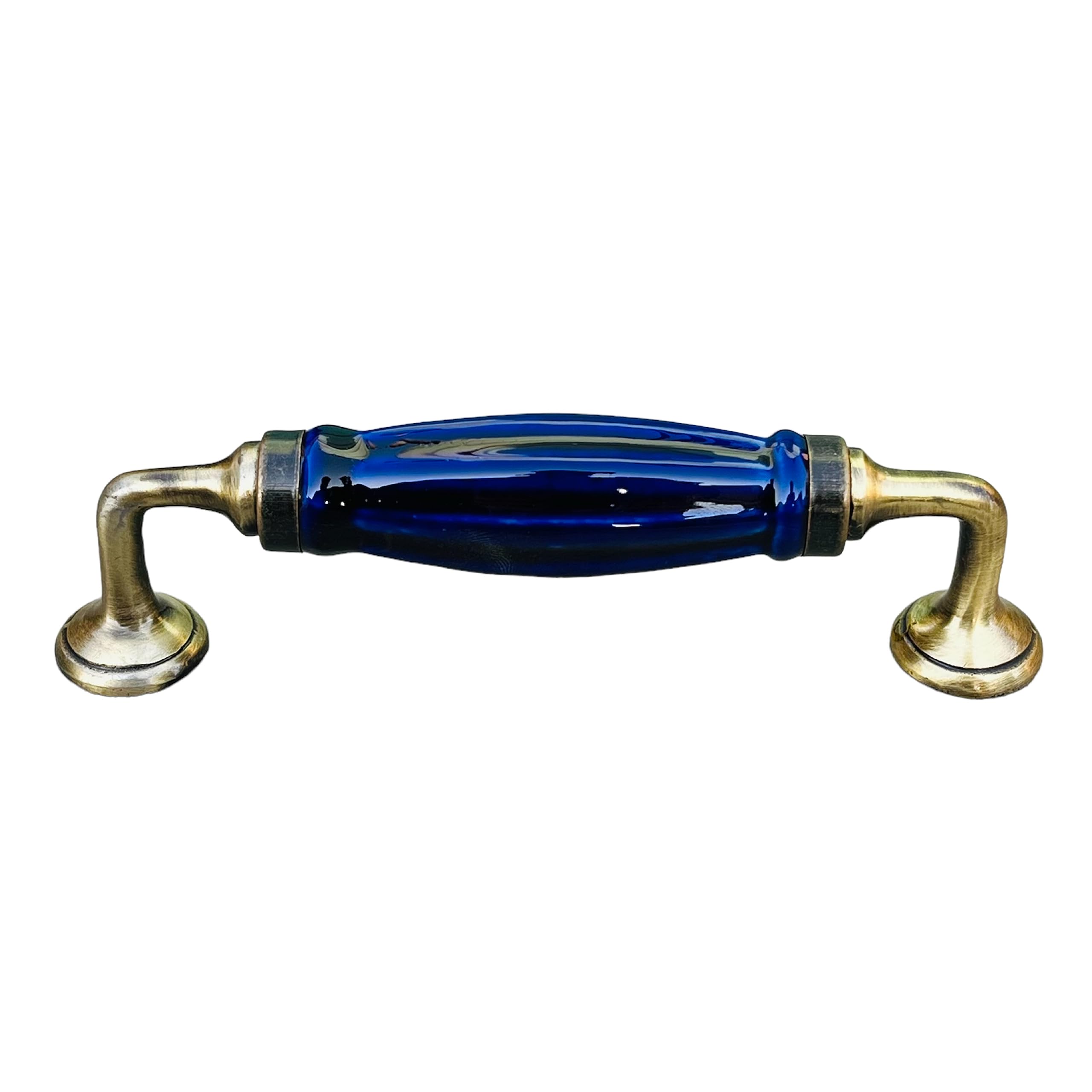 Maison Belle Ceramic Door Handle Gold Antique Finish - Scratch Proof 100% (Size 6 Inch, Sky Blue) — Amazon image 13