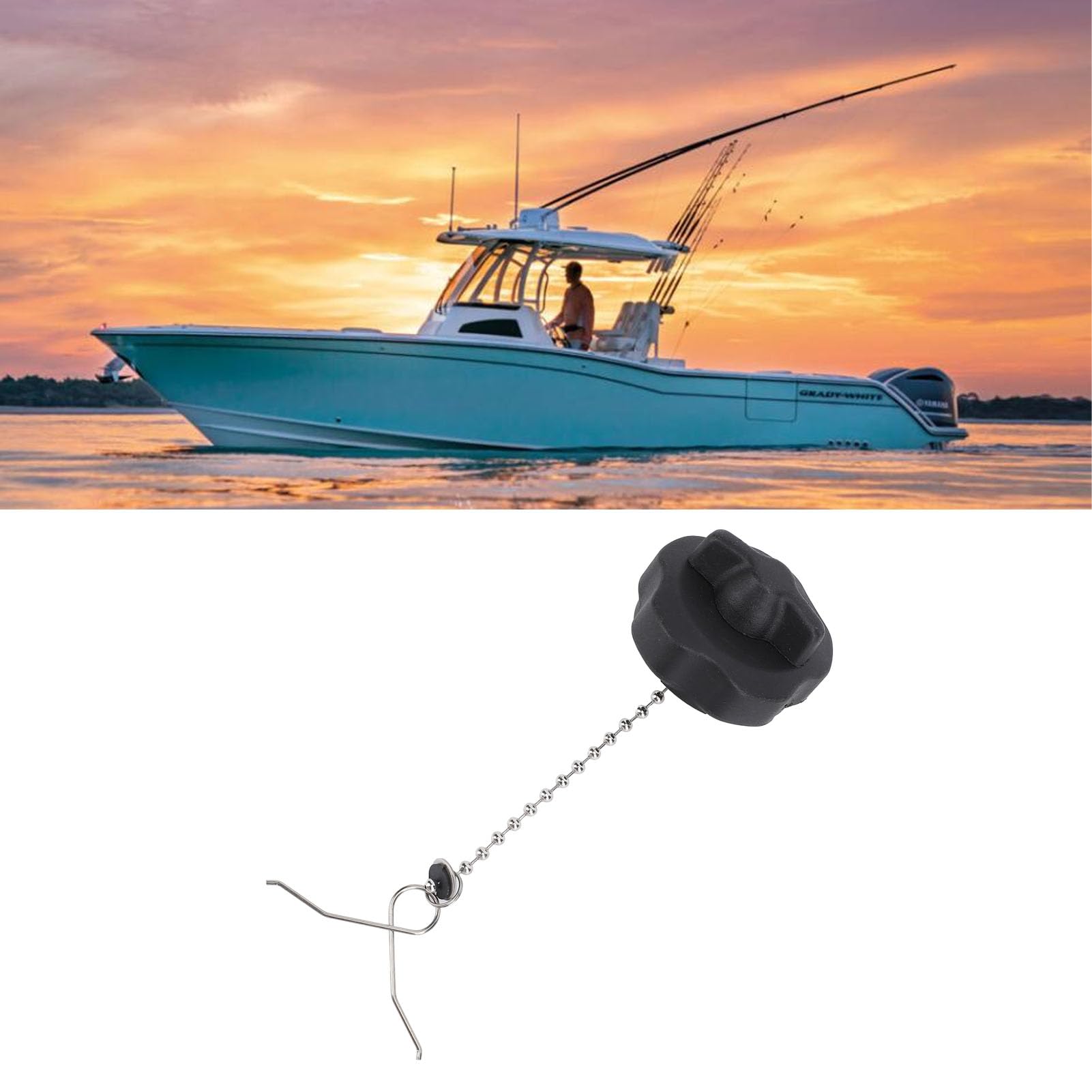 Tapón para depósito de combustible marino con rosca de 42 mm, excelente estanqueidad, compatible con fueraborda F2.5 69M F4A F4M 68D – Tapón tapa depósito depósito 67D 24610 02