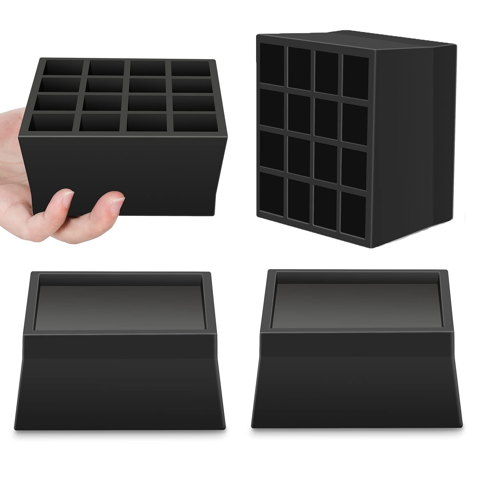 Buy Yunnix Furniture Bed Risers 2 Inch Heavy Duty Couch Chair Desk