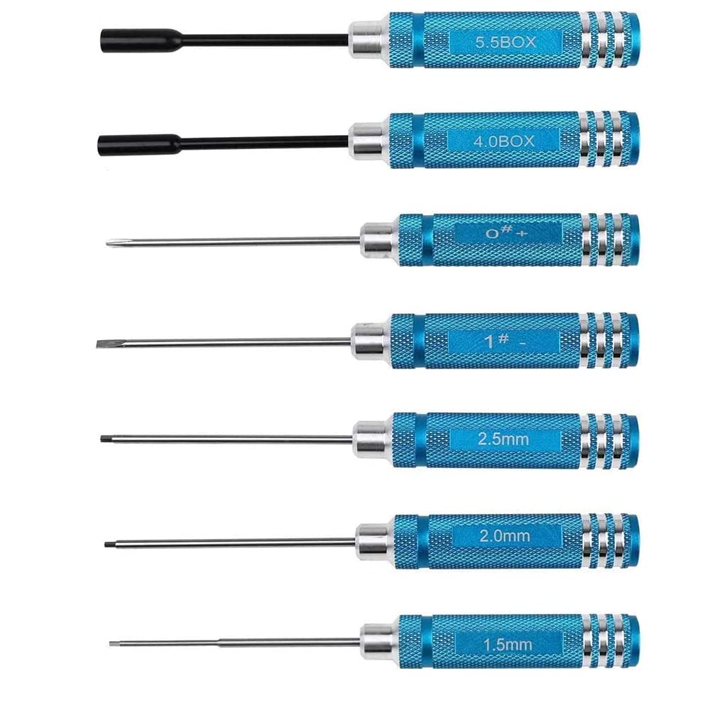 Kit d'outils 10 en 1 pour télécommandé, tournevis, pince, manchon hexagonal, kit de réparation pour voiture, bateau, quadricoptère, hélicoptère, modèles multirotors