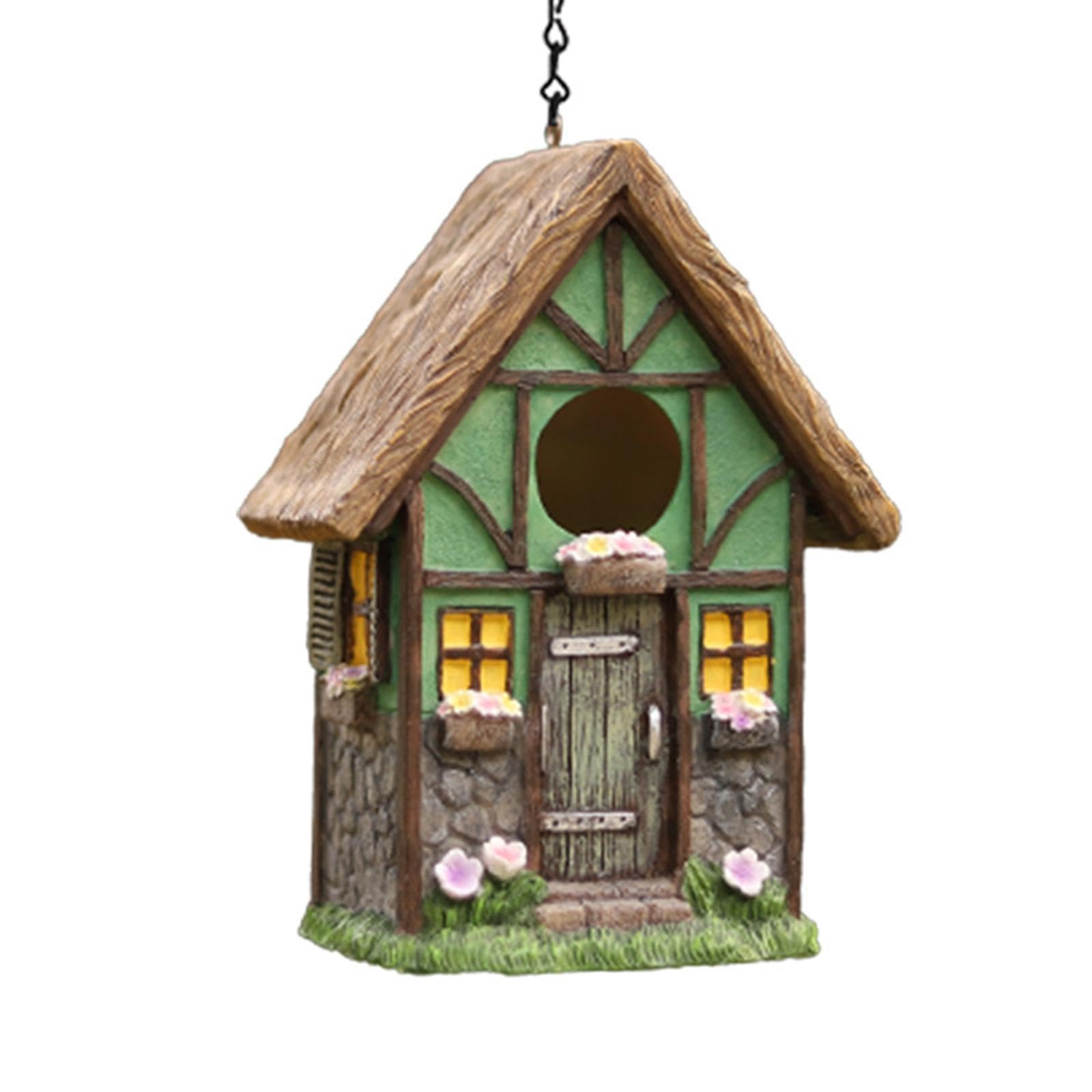 Harilla Nichoir Suspendu d'extérieur, nichoir champêtre pour, Style Cottage, boîte à Oiseaux Originale pour Jardin.