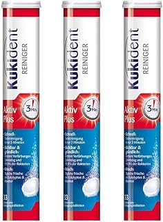 Kukident Gebissreiniger Aktiv Plus, 3x33 Tabs