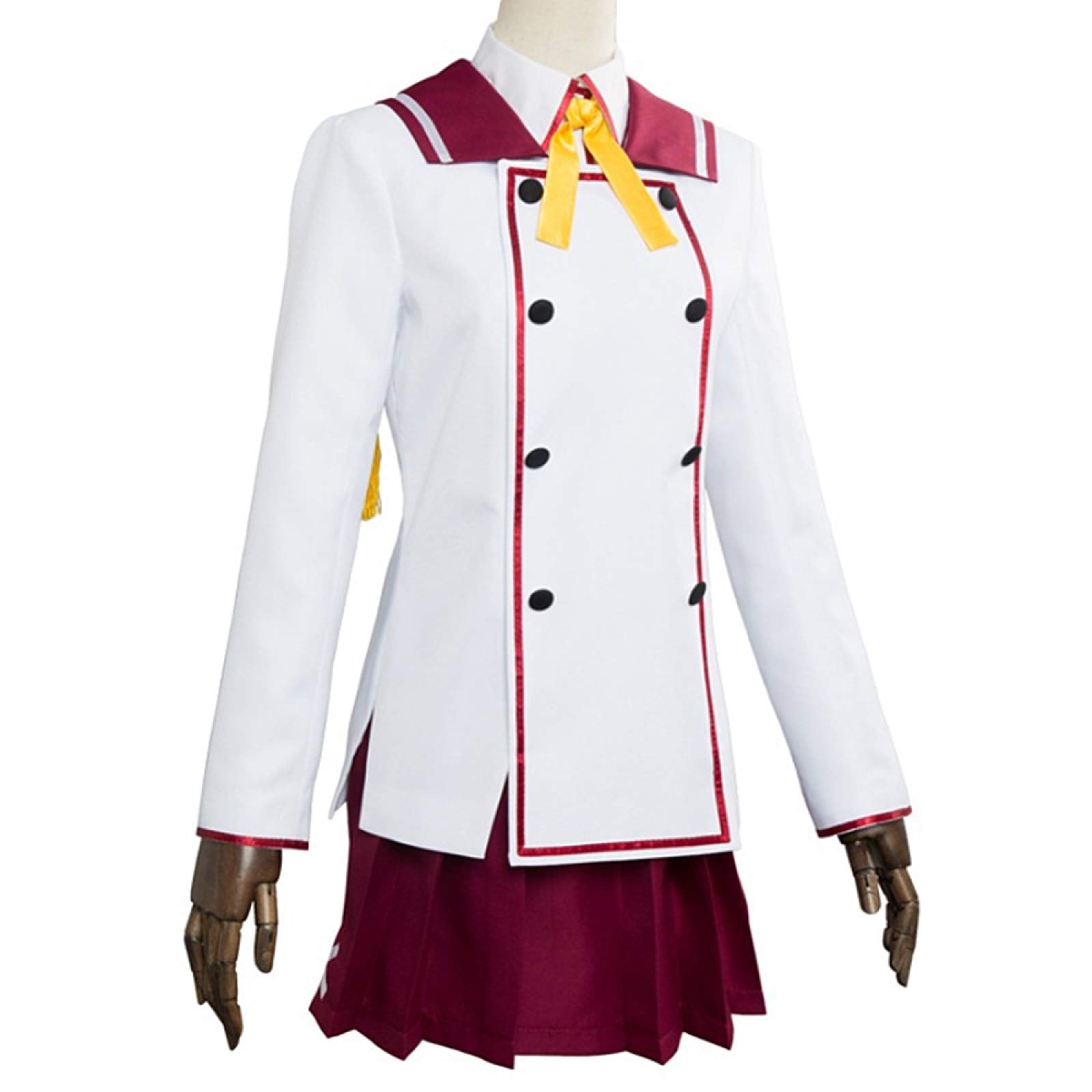 Anime Toji no Miko Cosplay Costume,Uniforme scolastiche utilizzate per le donne Halloween Natale Carnevale Festa a tema Cosplay Kanami ETO, bianco, XXL