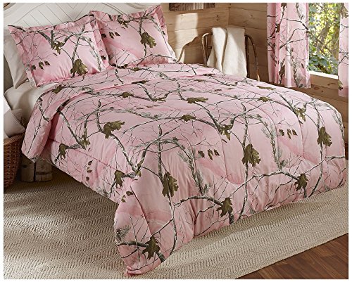 Realtree AP Mini Comforter Set, Full, Pink, Camo