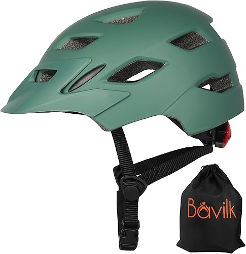 Miniatura 7 de Casco de bicicleta para niños y niñas, con luz LED, visera desmontable, para niños, jóvenes, adolescentes, multideporte, para patinaje, ciclismo,