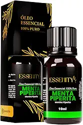 Óleo Essencial de Menta Piperita - Hortelã Pimenta 10ml 100% Puro – Refrescante, Energizante, Dor de Cabeça, Aromaterapia, Massagem, Bem‑Estar – ESSENITY