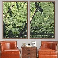 2 Piece Framed Canvas Wall Art Greenlands Canvas Prints Home Artwork Decoration for Living Room,Bedroom - 16