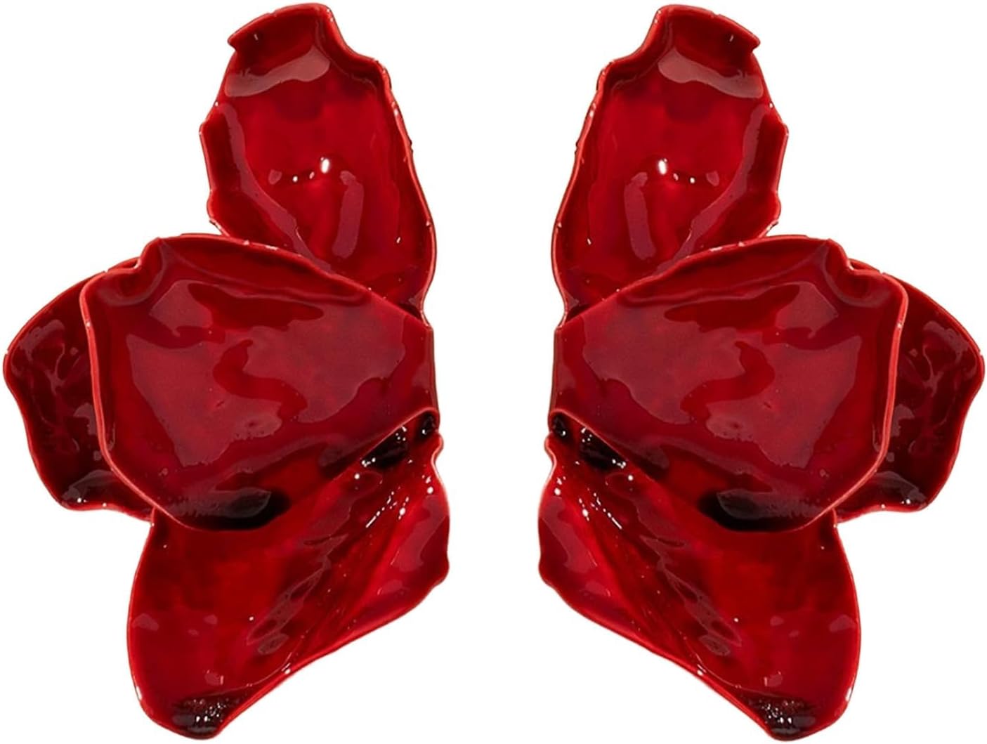 Big Flower Earrings for Women, Floral Dangle Earrings, Bohemian Statement Petal Drop Earrings, Trendy Summer Beach Jewelry Gifts for Wedding, Party, Prom