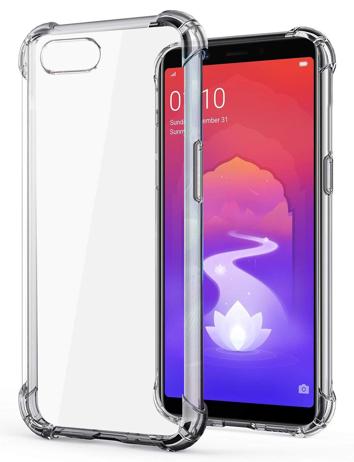 Amazon Brand - Solimo Soft & Flexible Back Phone Case for Oppo A3s (Transparent) (B07PBTBQB9) Amazon Price History, Amazon Price Tracker