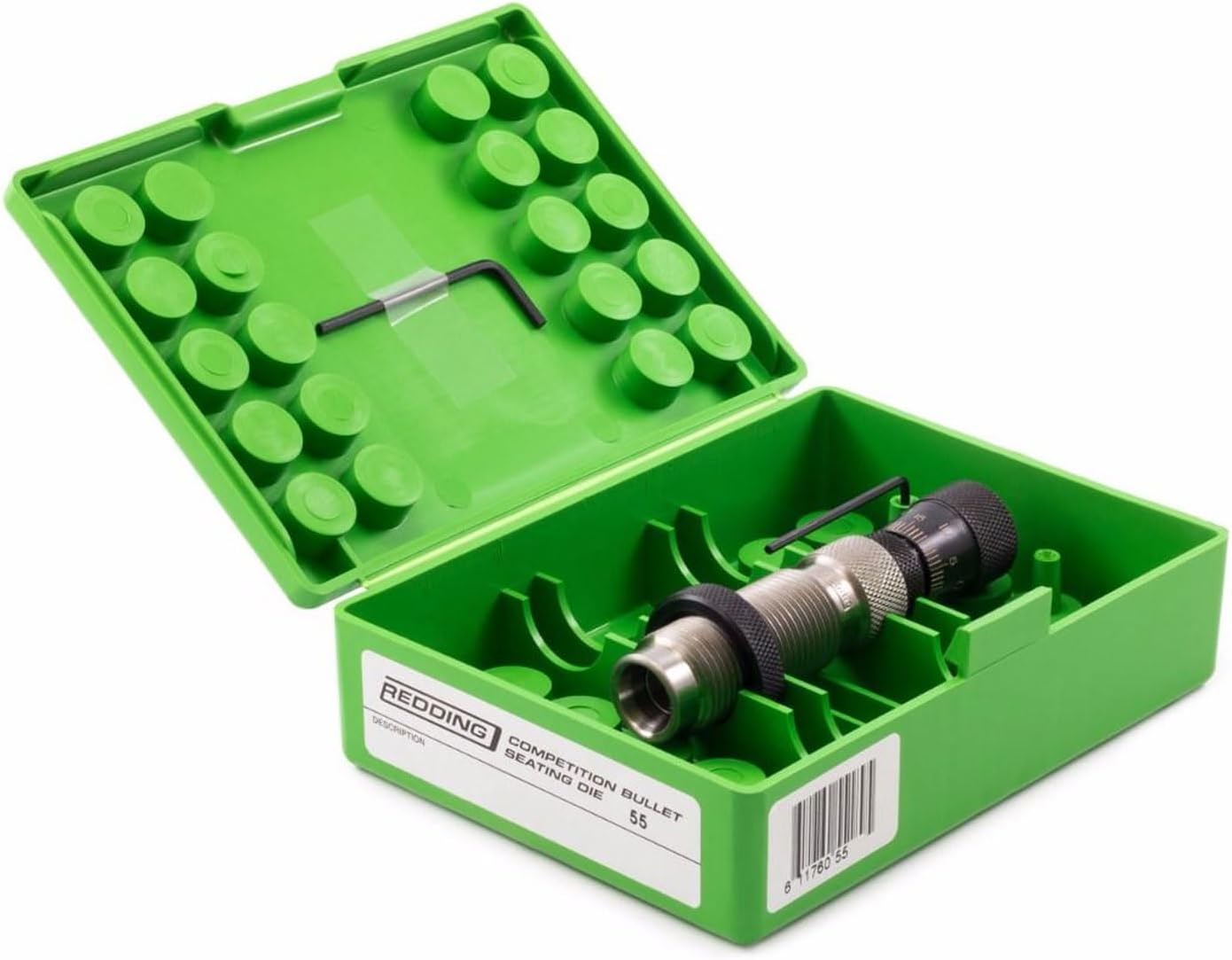 Redding Competition Durable .001" Adjustable Micrometer Bullet Seating Die Compatible with 6.5MM Creedmoor Cartridge