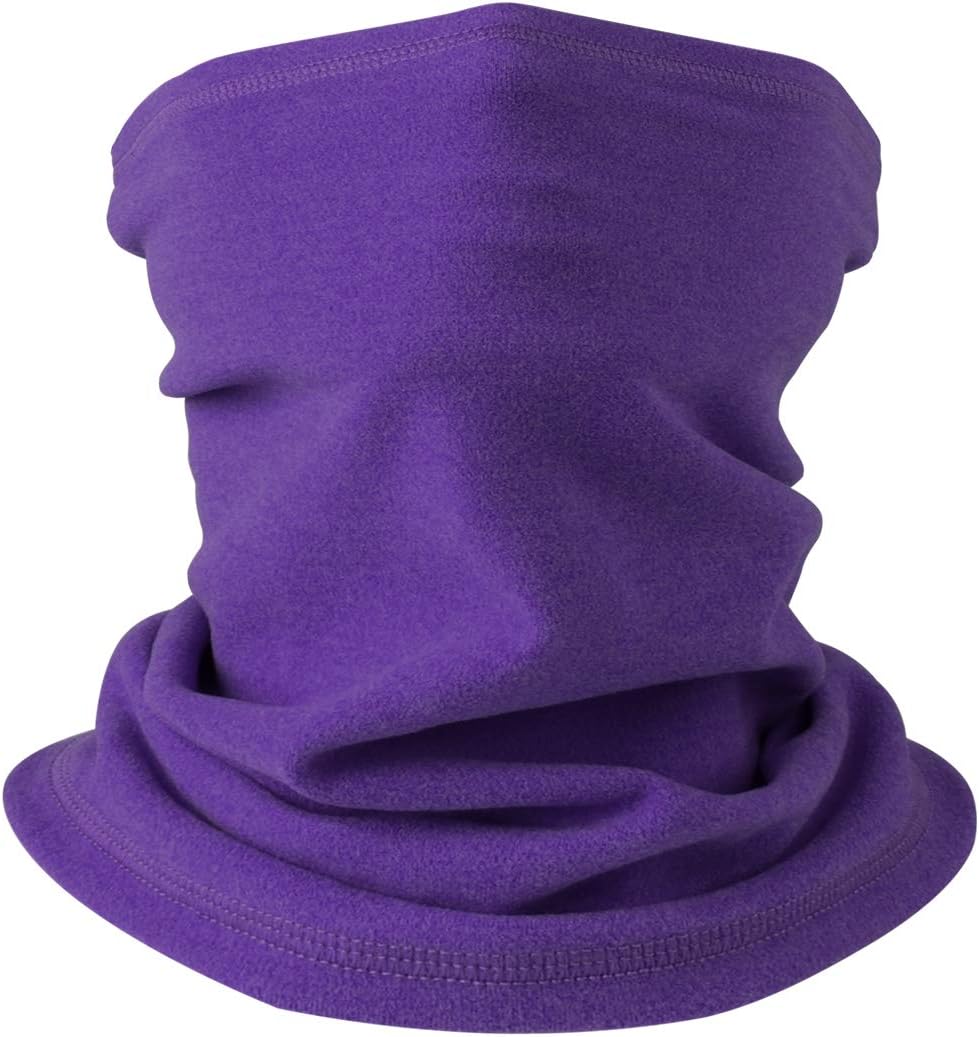 HEGCOIIE Neck Warmer Snood for Men & Women,Winter Neck Gaiter Fleece Bandana Face Covering Mask Windproof Neck Scarf Neckwear for Outdoor Sports Motorcycle Skiing Running Cycling