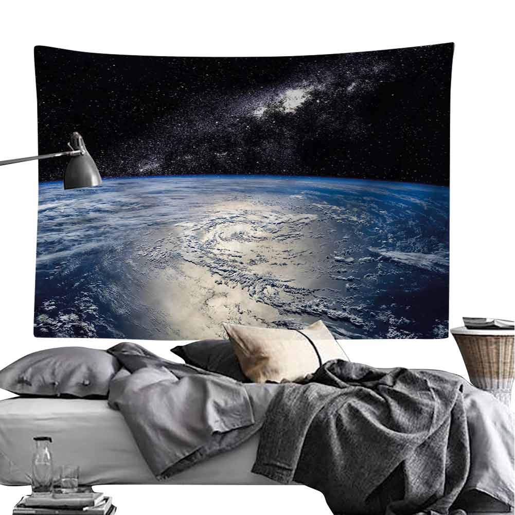 Elxmzwlob Earth Tapestry, Decor Art Tapestry Majestic Universe Nebula for Living Room Bedroom 90 x 60 Inches(229cm×152cm)