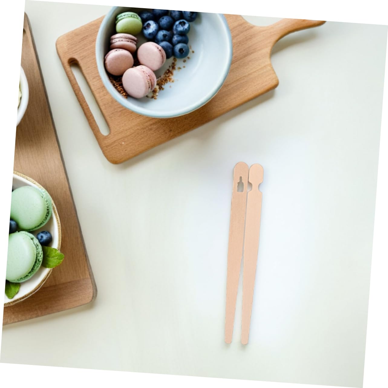 IMIKEYA Lot de 200 Pinces à Toast en Bois, Design Plat, Prise Facile, pour Pâtisseries et Fruits, Usage Quotidien et Réunions