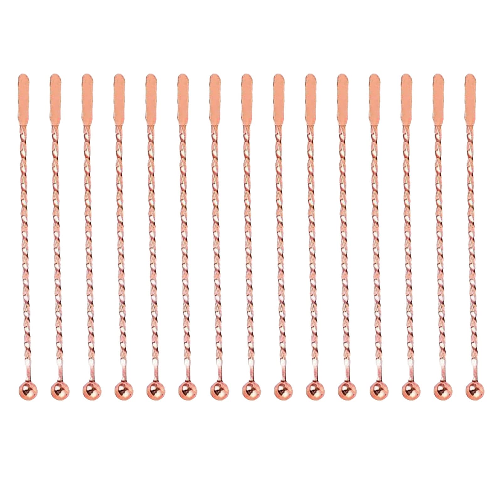 SagaSave 15PCS Cocktail Paddle Drink Stirrers, Steel Coffee Beverage Swizzle Stick for Coffee, Beverage, Cocktail