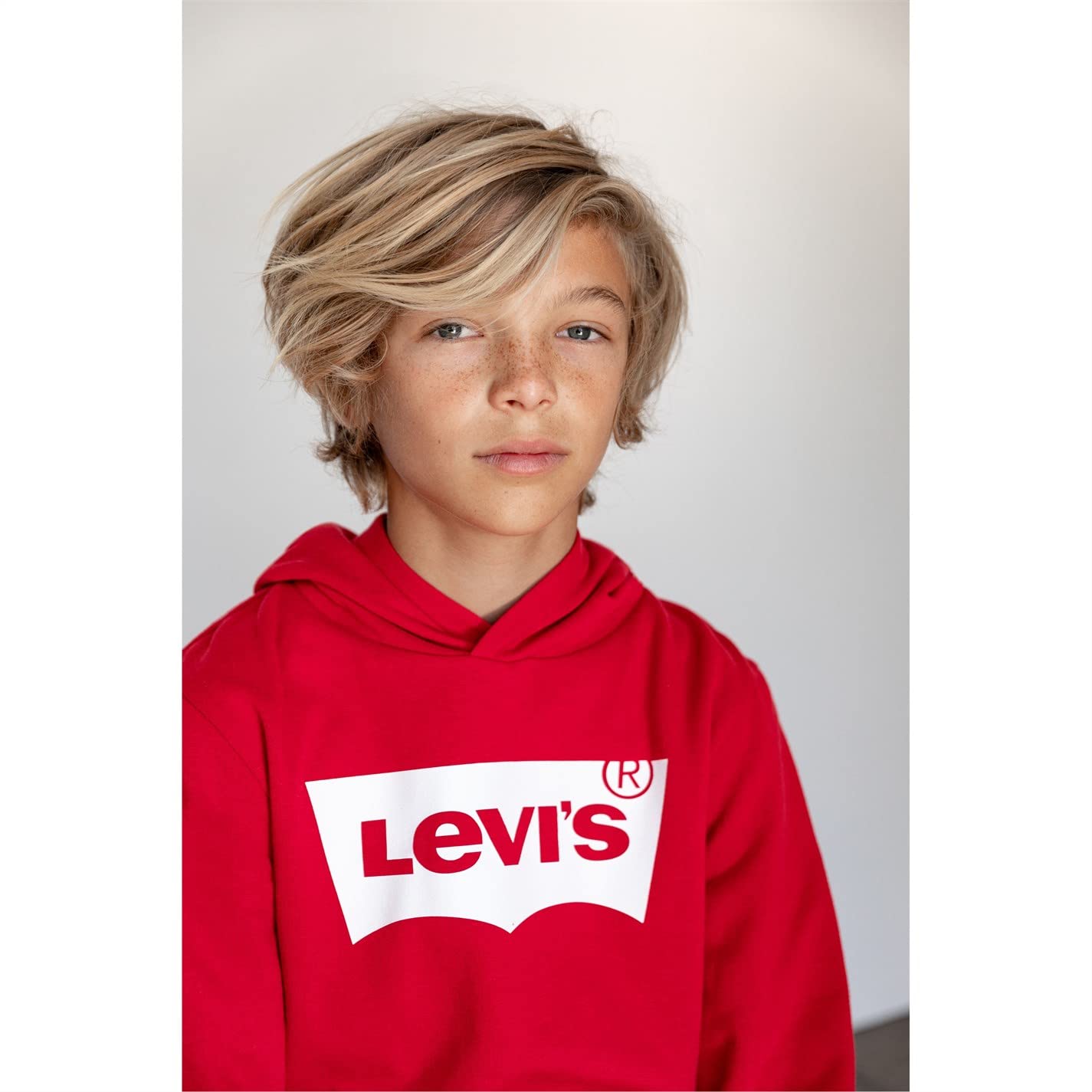 Levi's Screenprint Batwing Pullover Felpa con Cappuccio Ragazzo