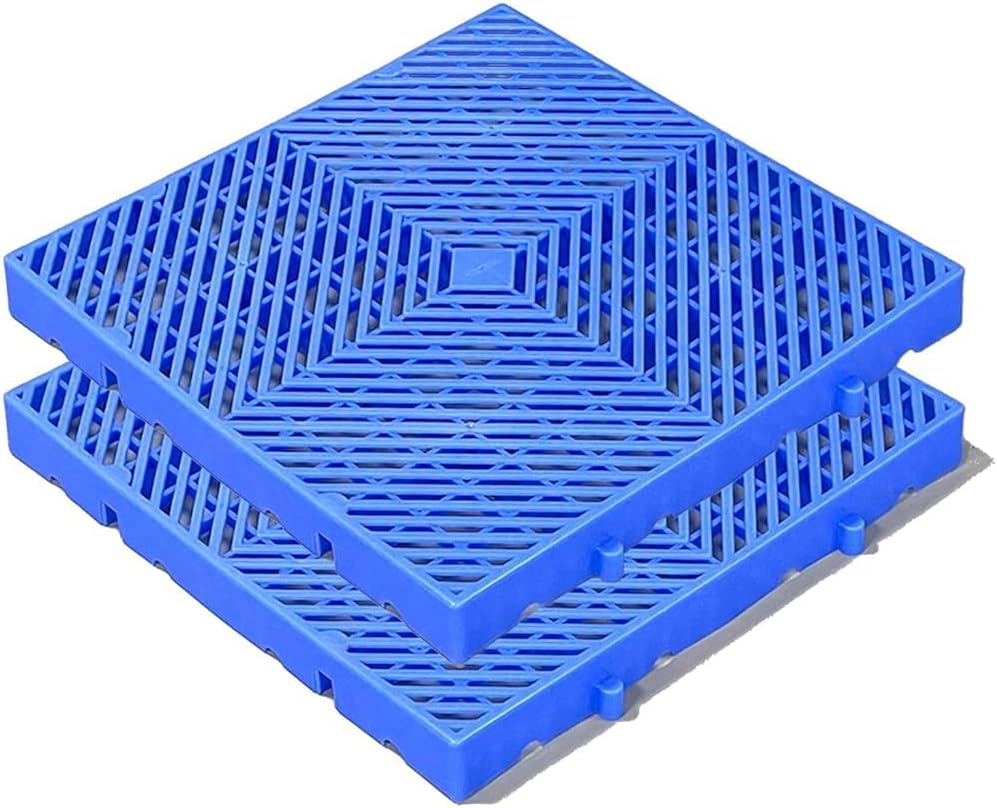 2 Pcs Polyethylene Pallets, Lightweight Pallets, Nestable Moisture-Proof Floor Pallets, Polyethylene Pallets, Breathable Grid Ventilation Pallet, Support Up to 2200 Lbs(Size:50 * 50 * 5cm)