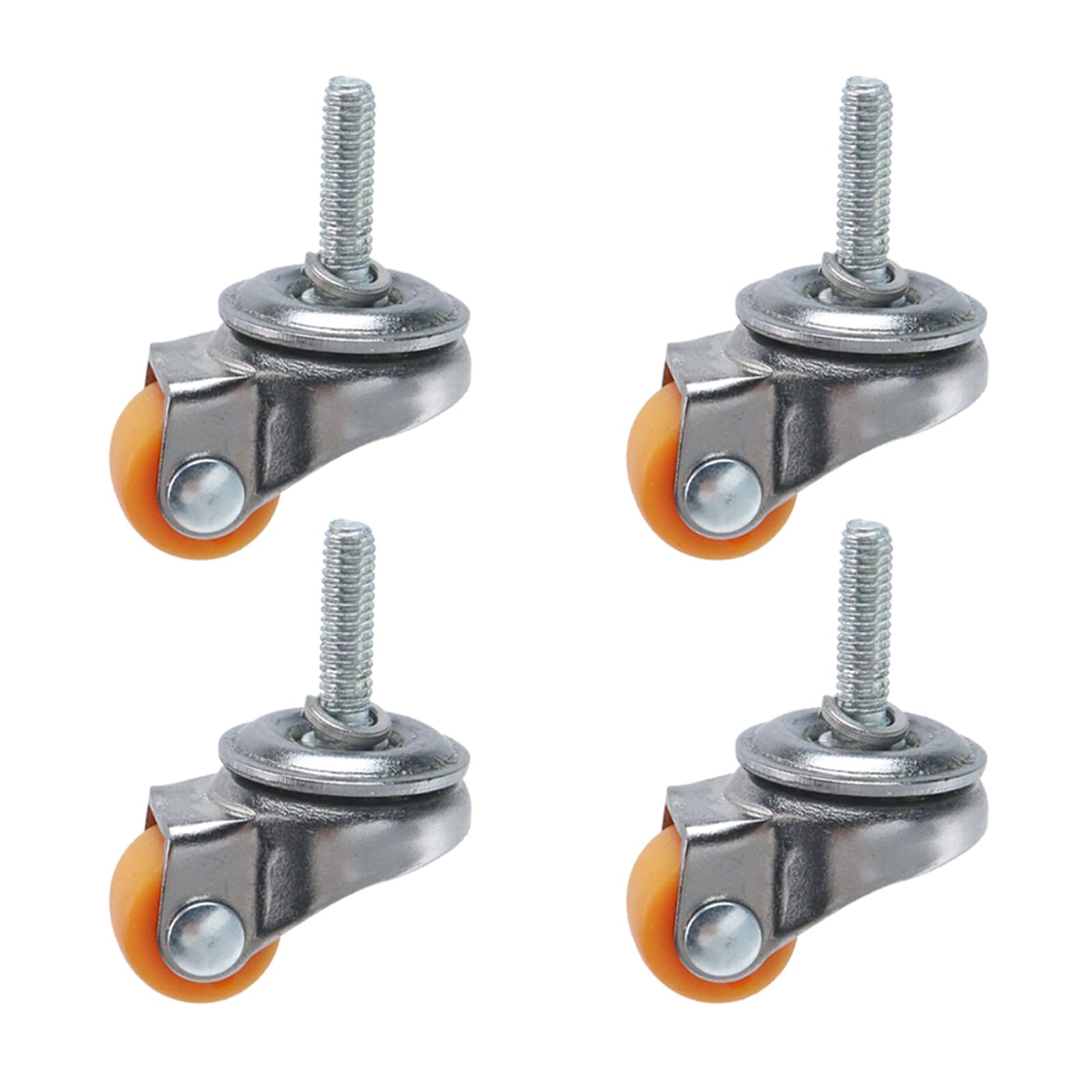 Roulettes pivotantes universelles M4 pour chariot de rangement et meuble