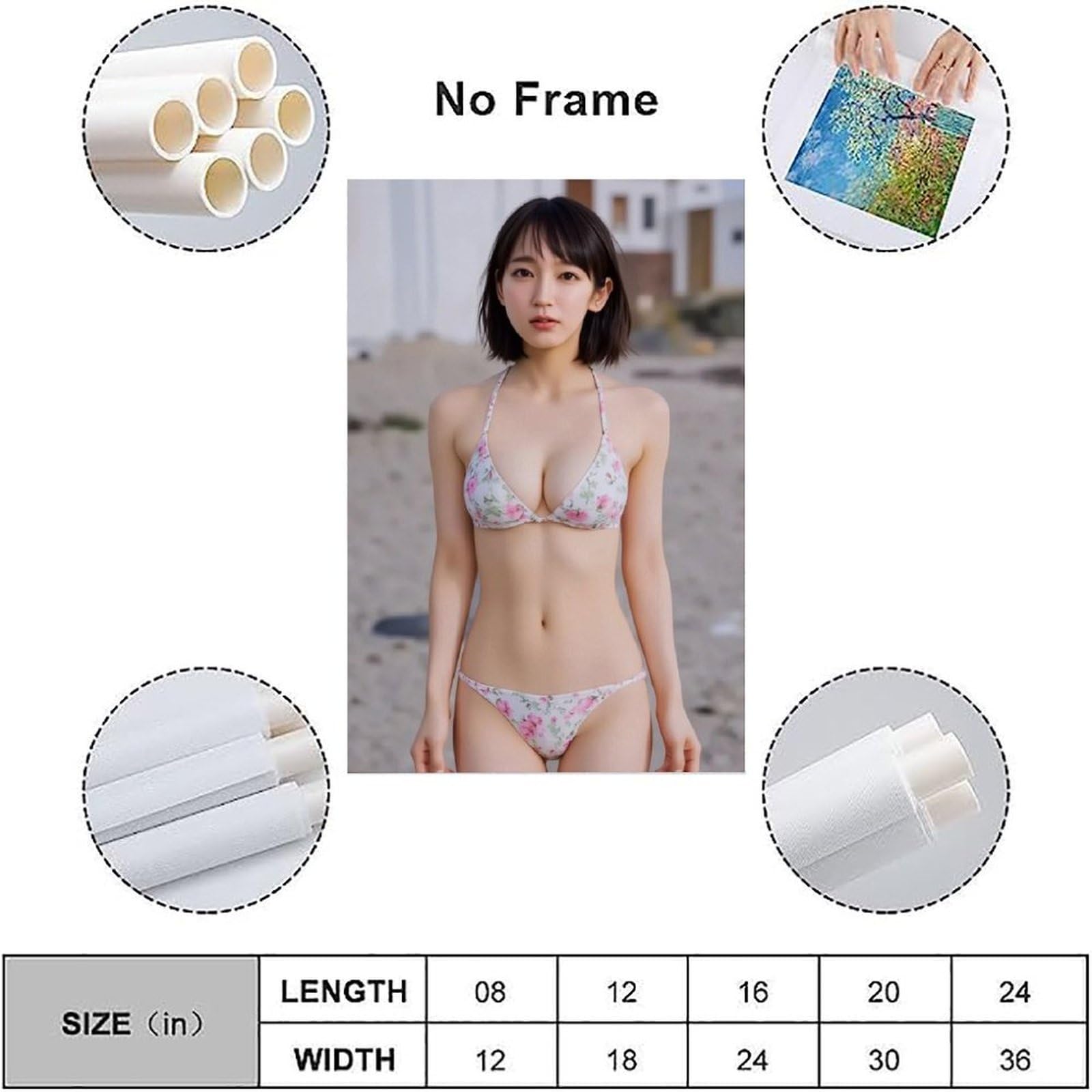 Amazon.co.jp: 吉岡里帆水着ビキニポスター バスルーム ベッド