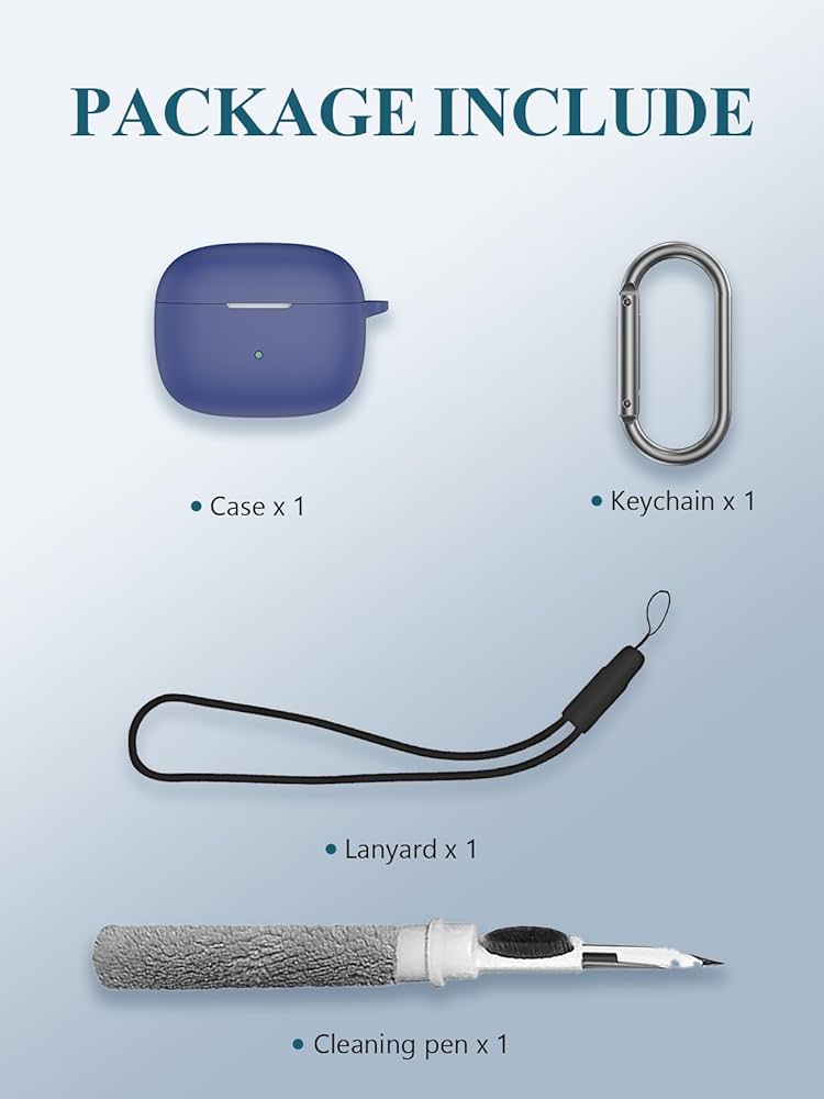 ケースのみ Bowers & Wilkins pi8 ネイビー Amazon.com: Case for Bowers & Wilkins Pi8 Wireless Earbuds