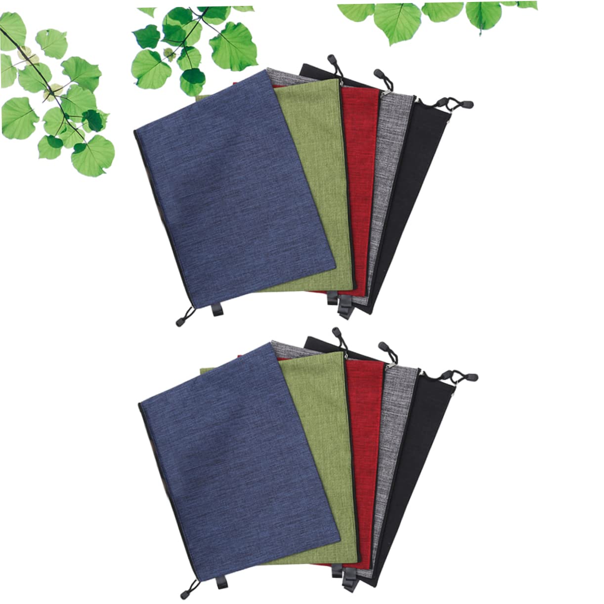 SHINEOFI Lot De 10 Trousses De Papeterie Oxford À Fermeture Éclair Pour Lécole Et Le Bureau