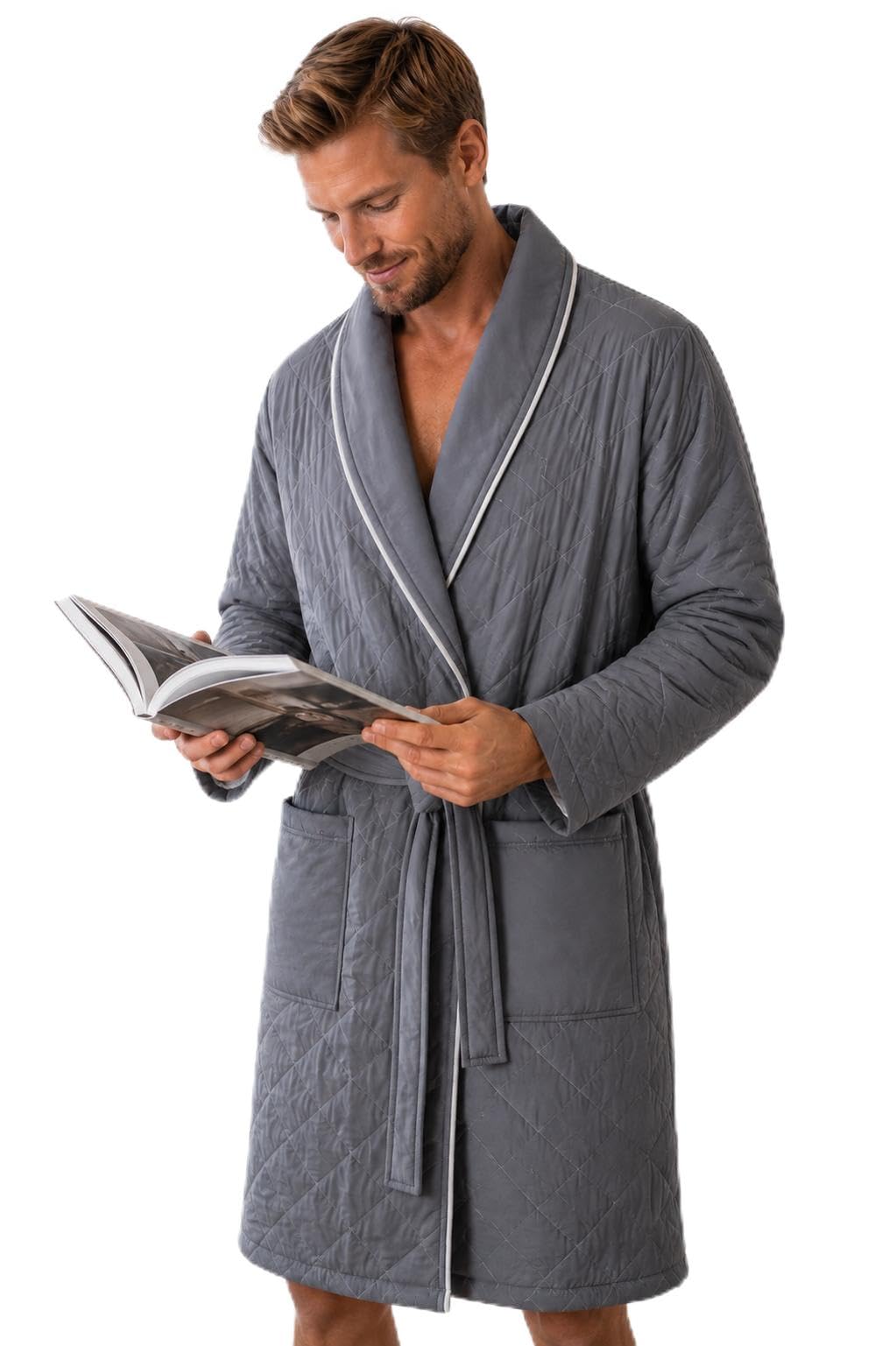 ELY PARKER Accappatoio da uomo trapuntato