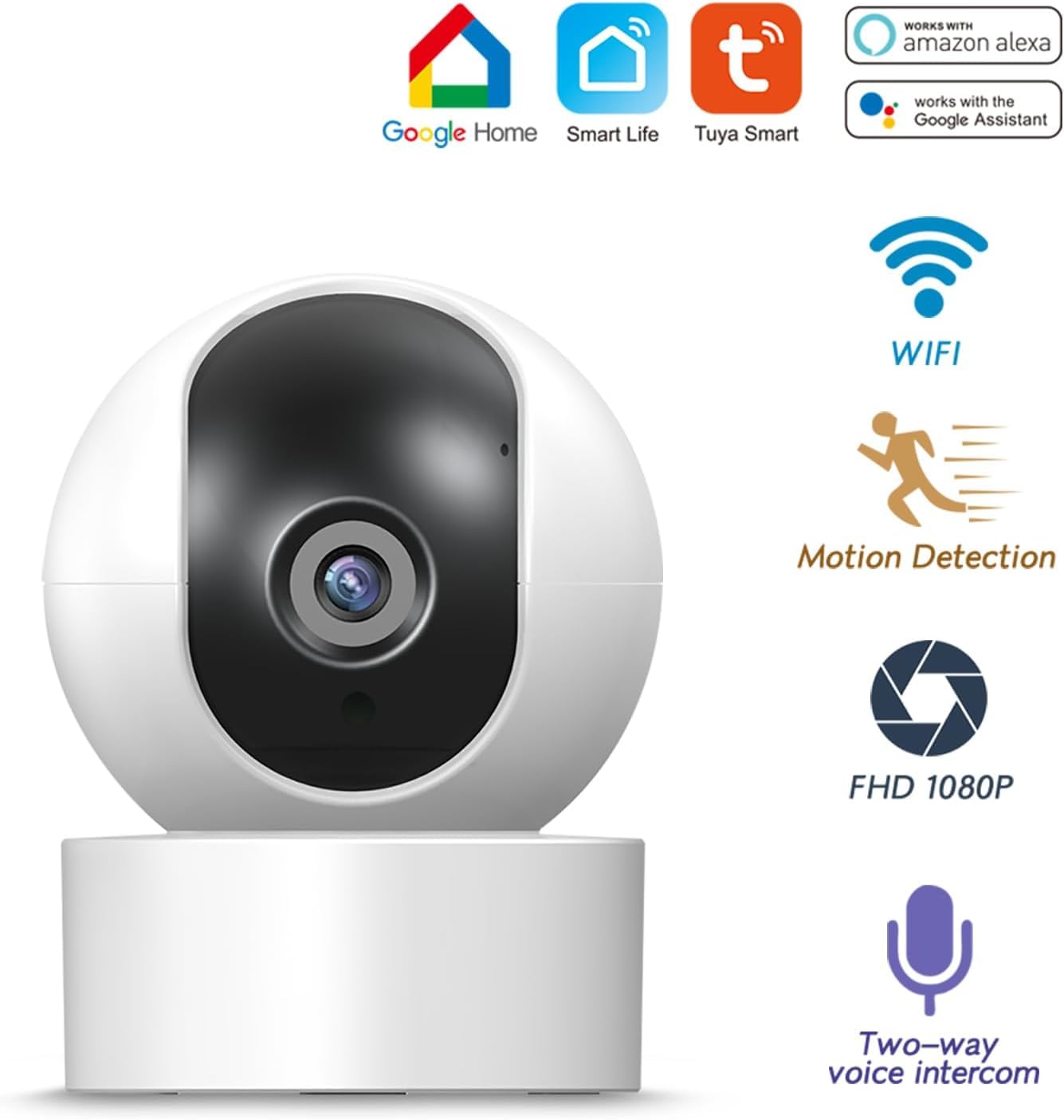 PGST Drahtloses Heim-Alarmsystem,GSM 4G/WiFi Alarmanlage Haus mit Tür- und Fenstersensoren,3MP HD Sicherheitskamera,Tuya App-Benachrichtigungen,Kompatibel mit Alexa/Google