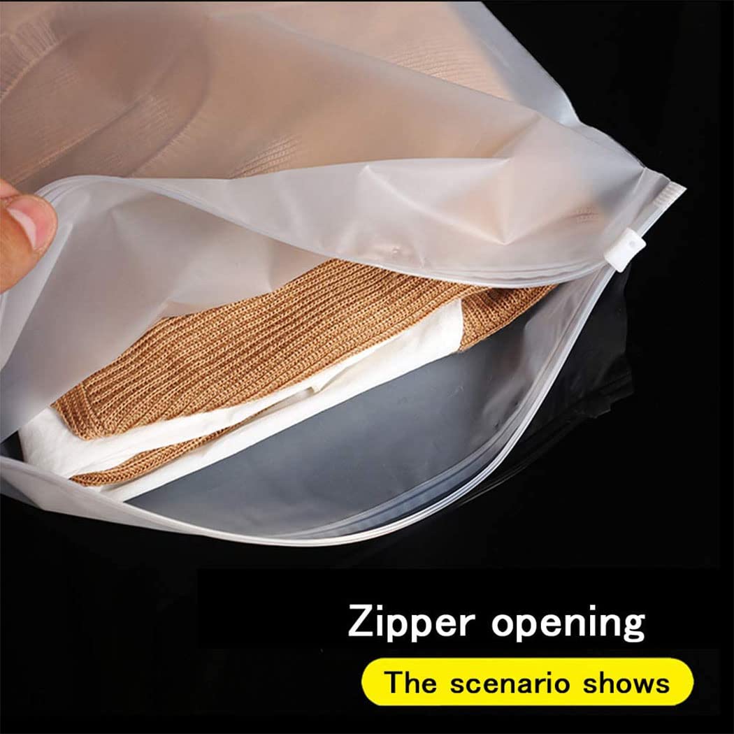 Amazon.co.jp: iDopick つや消しジッパーバッグ 20枚パック 衣類用