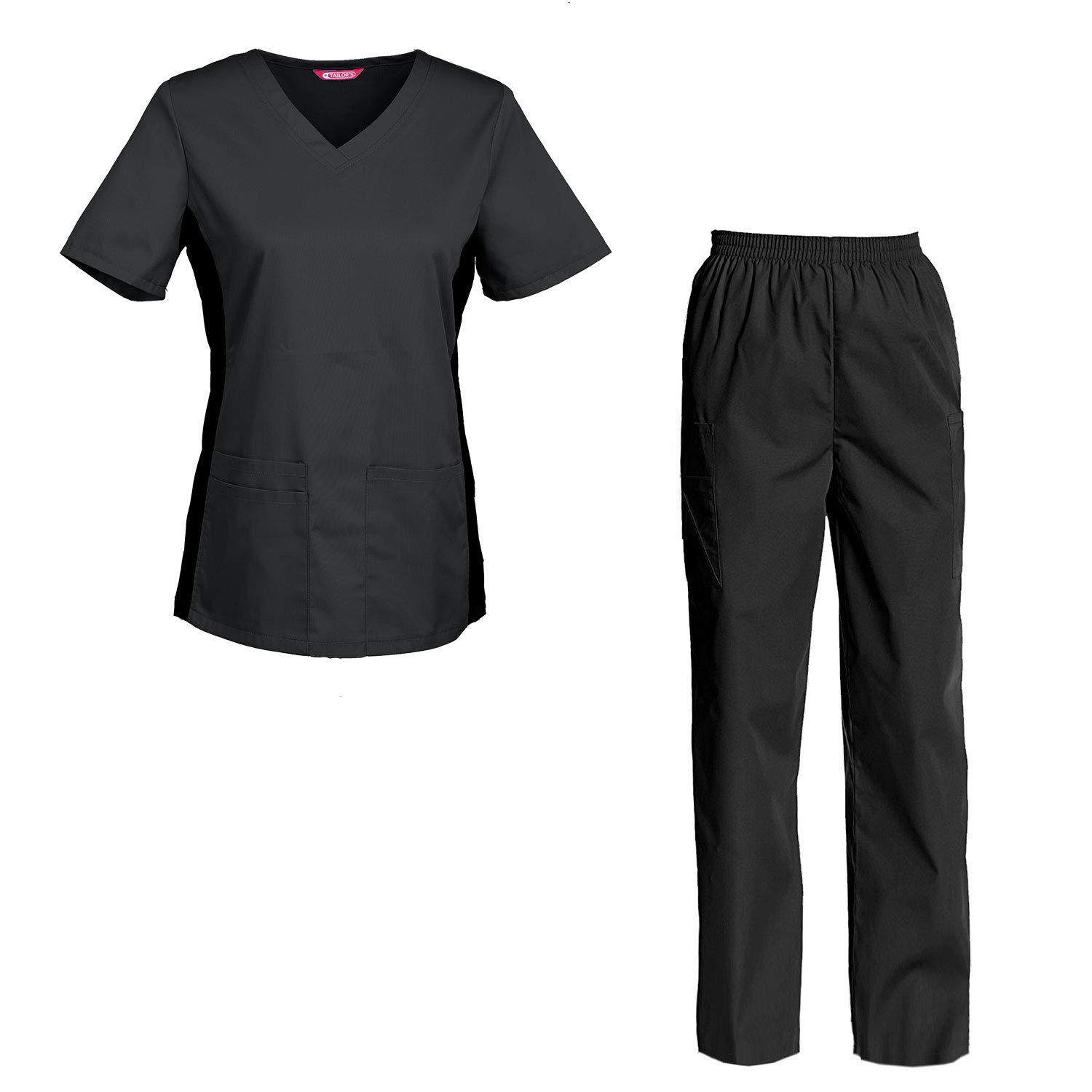 TAILOR'S Women's Scrubs Set Scrub Top and Pants Scrubs Set
