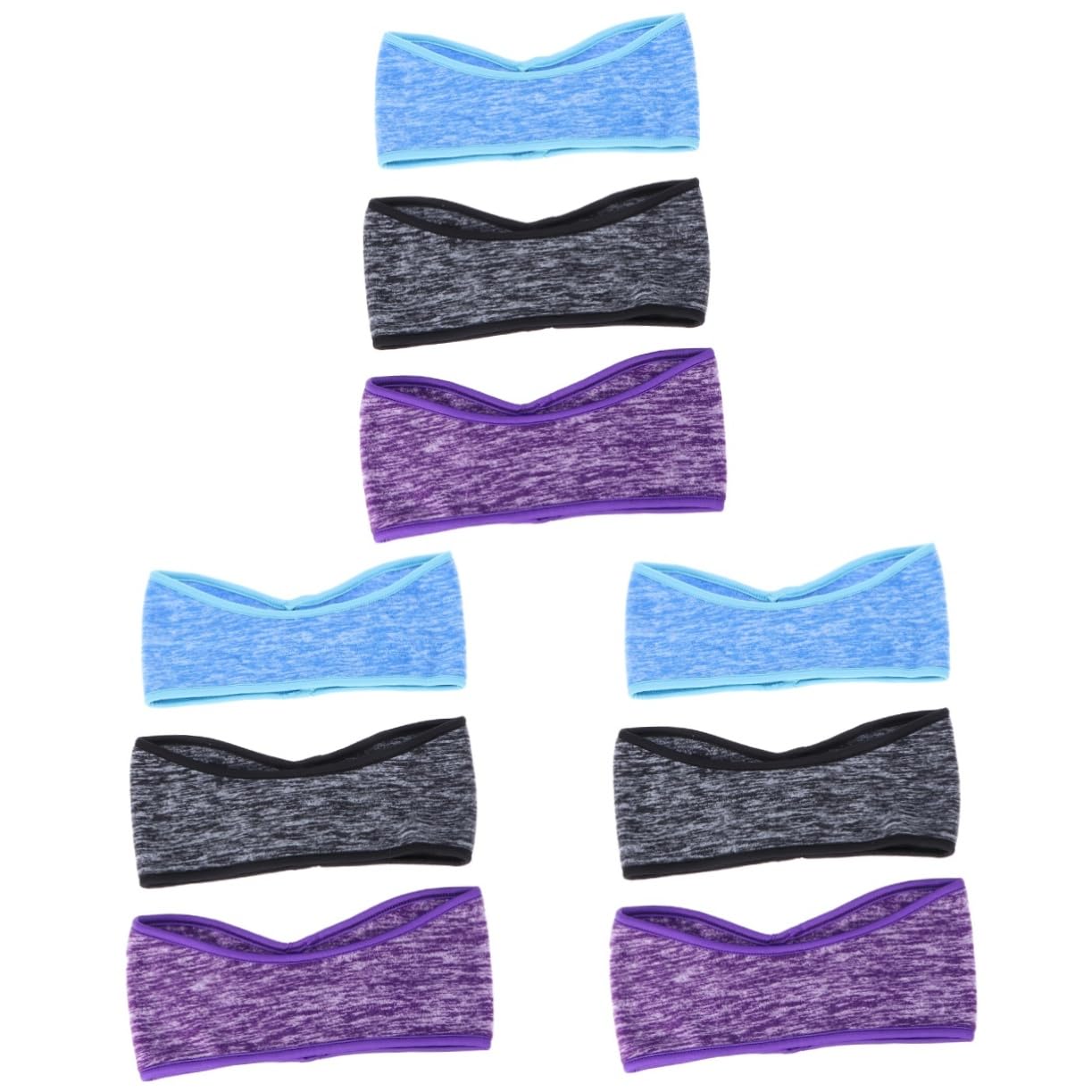 GALPADA 9pezzi Fascia Antiscivolo Fleece per Orecchie Scaldini per Corsa Yoga e Sport all Aperto