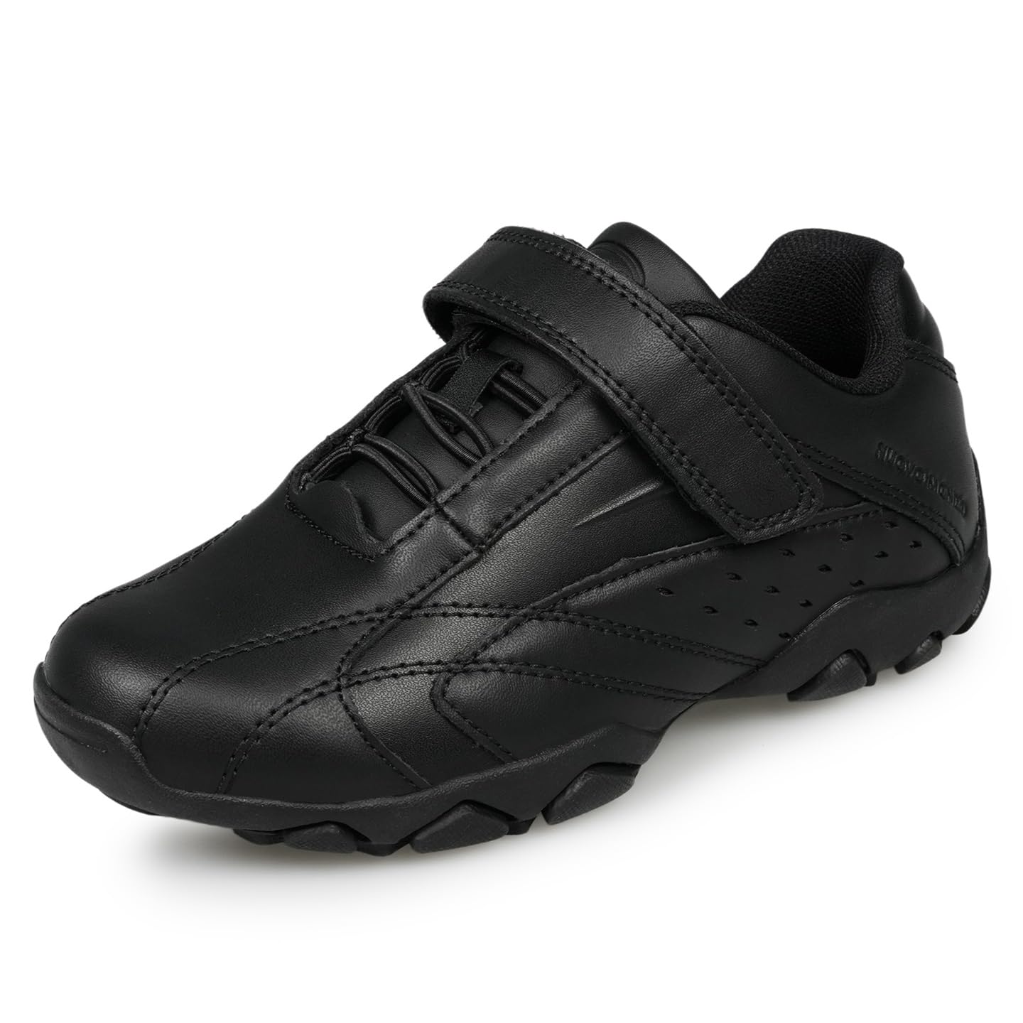 UOVO Boys School Shoes Uniform Black Dress Shoes for Kids