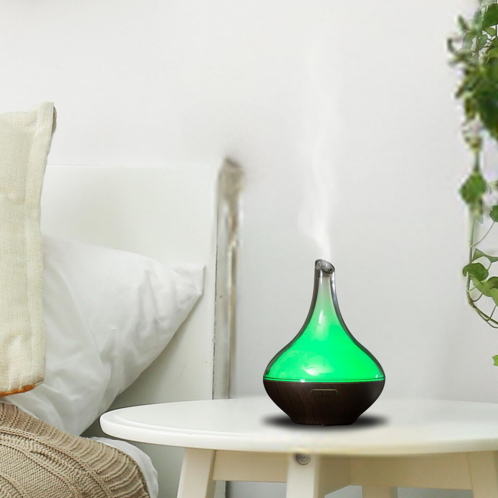 Zen'Aroma Dyfuzor olejków eterycznych Atlas, ultradźwiękowy dyfuzor do aromaterapii, elektryczny dyfuzor nawilżacza, konfigurowalne oświetlenie LED, nowoczesny design, cichy i kompaktowy