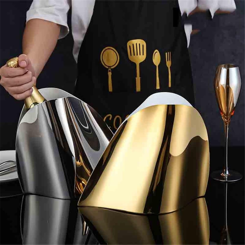 Secchielli per Il Ghiaccio, Secchiello per Champagne, Secchiello per Ghiaccio in Acciaio Inox, Secchiello per Bevande, Secchiello per Il Ghiaccio, Secchiello per Il Ghiaccio da Bar, Kit per