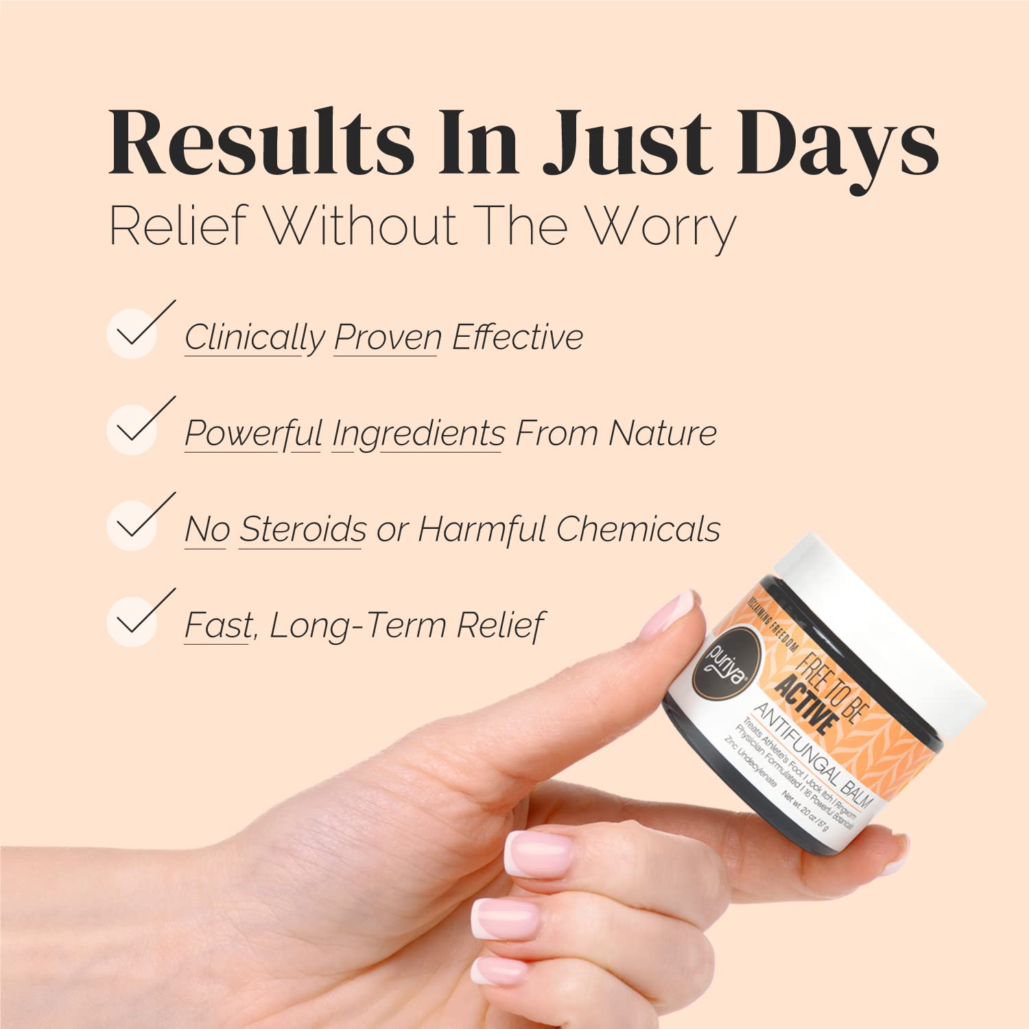 Buy Puriya Tea Tree Oil Antifungal Cream. Natural Athletes Foot Cream